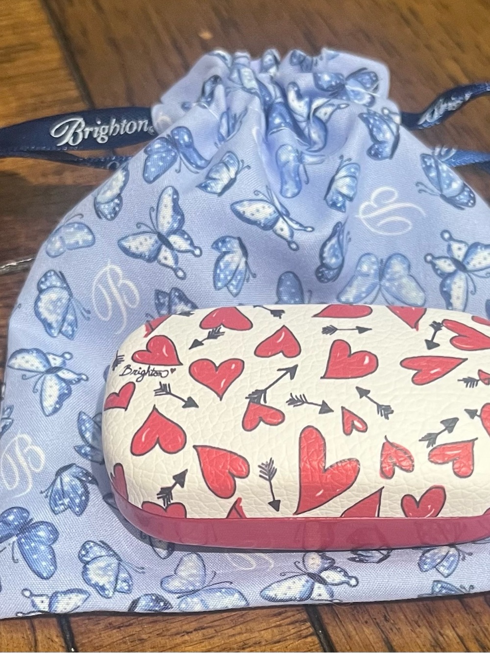Brighton Mini Box Heart & Arrow Case with Pouch